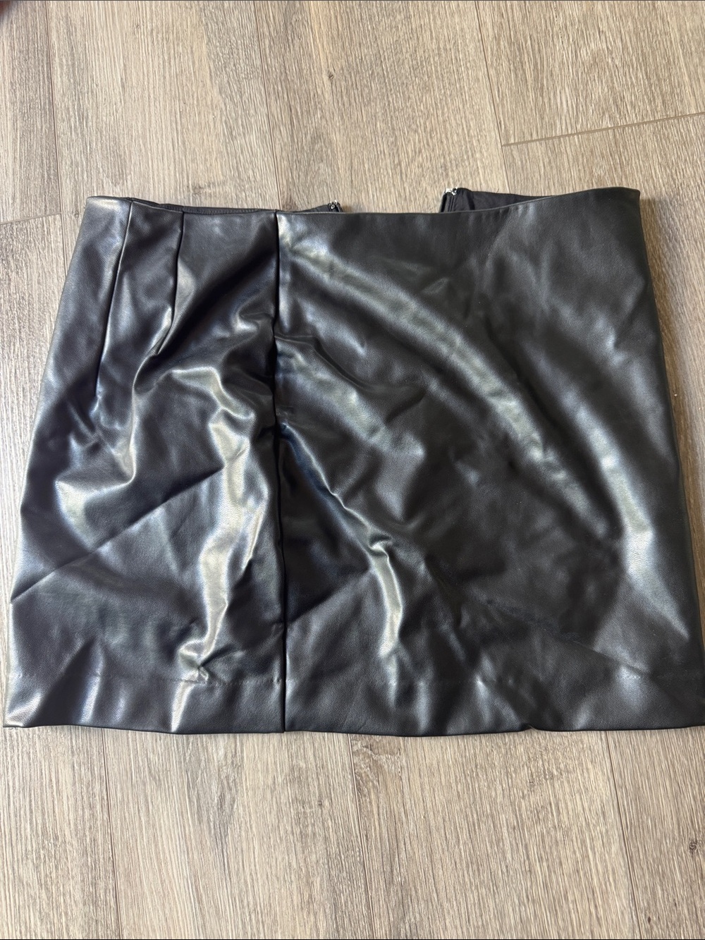 Express Black Faux Leather Mini Skirt